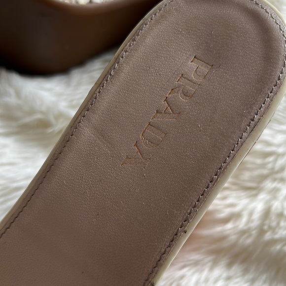 Prada Patent Leather Ombré Cork Platform Heels - Picture 12 of 12